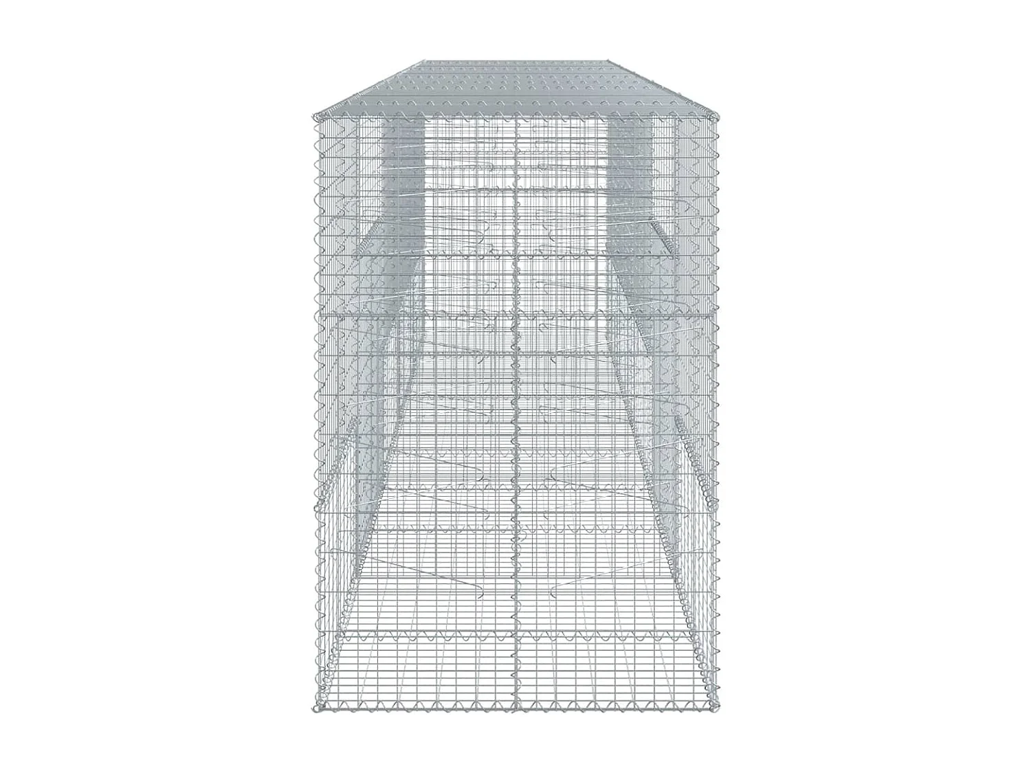 Panier gabion avec couvercle 500x100x150 cm fer galvanisé