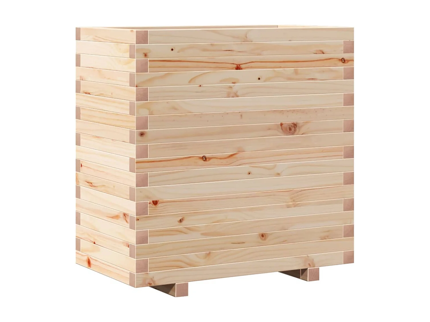 Jardinera madera maciza de pino 70x40x72 cm