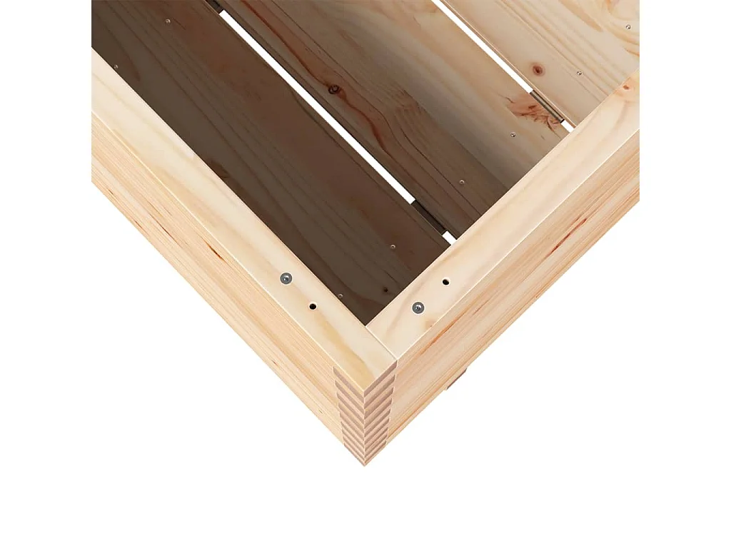 Jardinera madera maciza de pino 70x40x72 cm