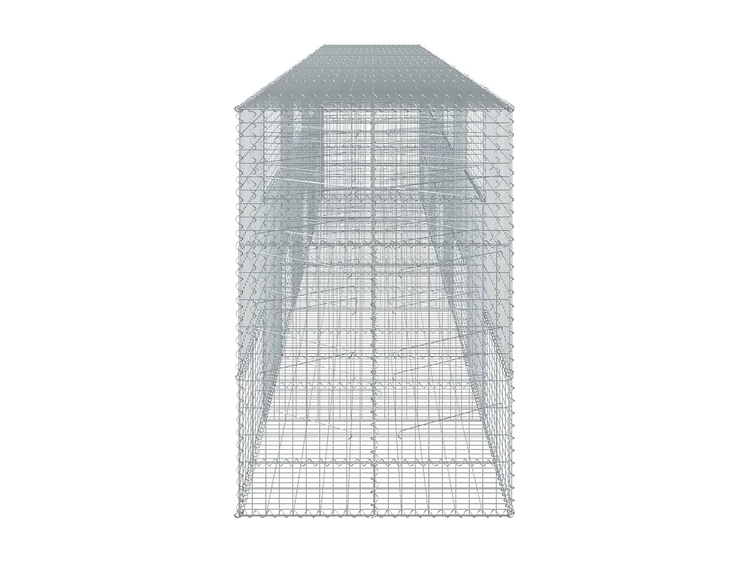 Panier gabion avec couvercle 800x100x150 cm fer galvanisé