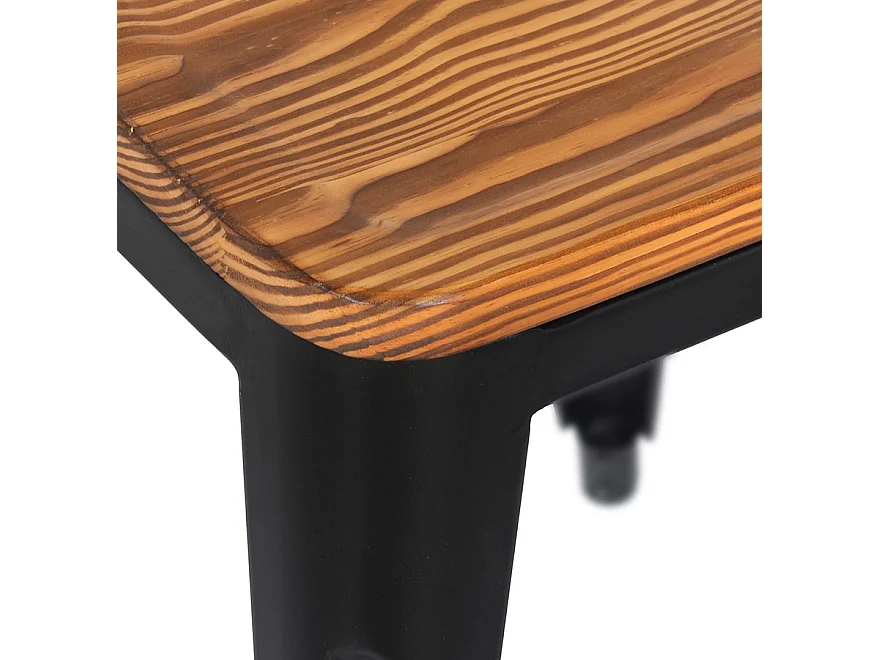 Niedriger Stuhl - PEPINO - zwart - 40x40x45 cm