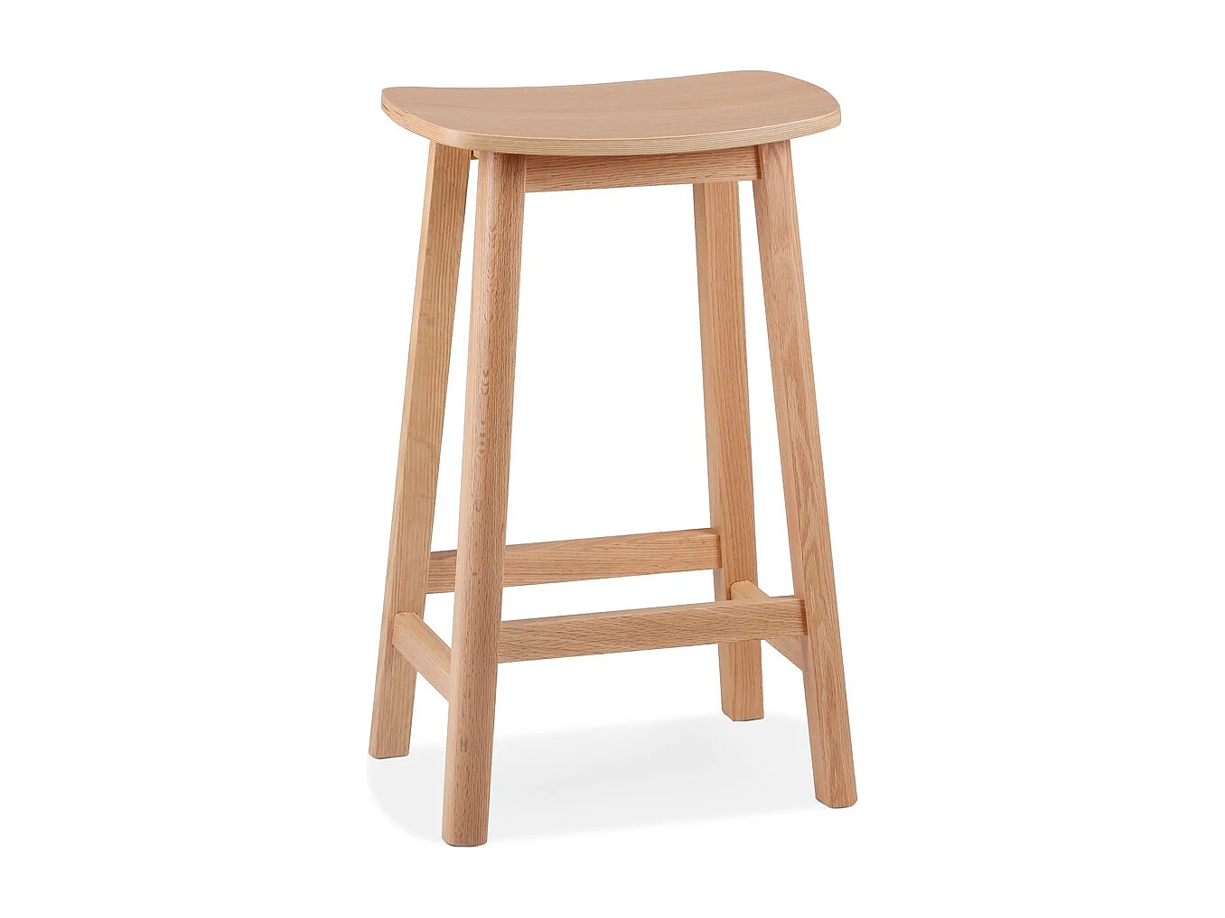 Mittelhoher Snackhocker - DUMAS - Beige - 41x32x66 cm