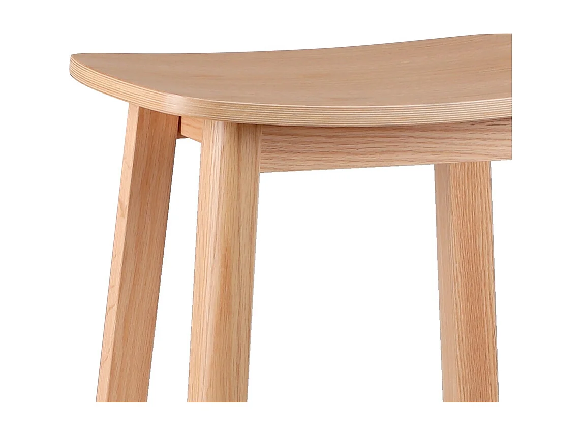 Mittelhoher Snackhocker - DUMAS - Beige - 41x32x66 cm