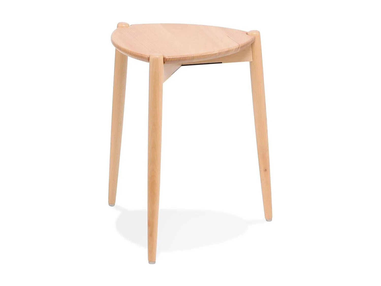 Stapelbarer niedriger Hocker - PINTADO - Beige - 36,5x39x44,5 cm