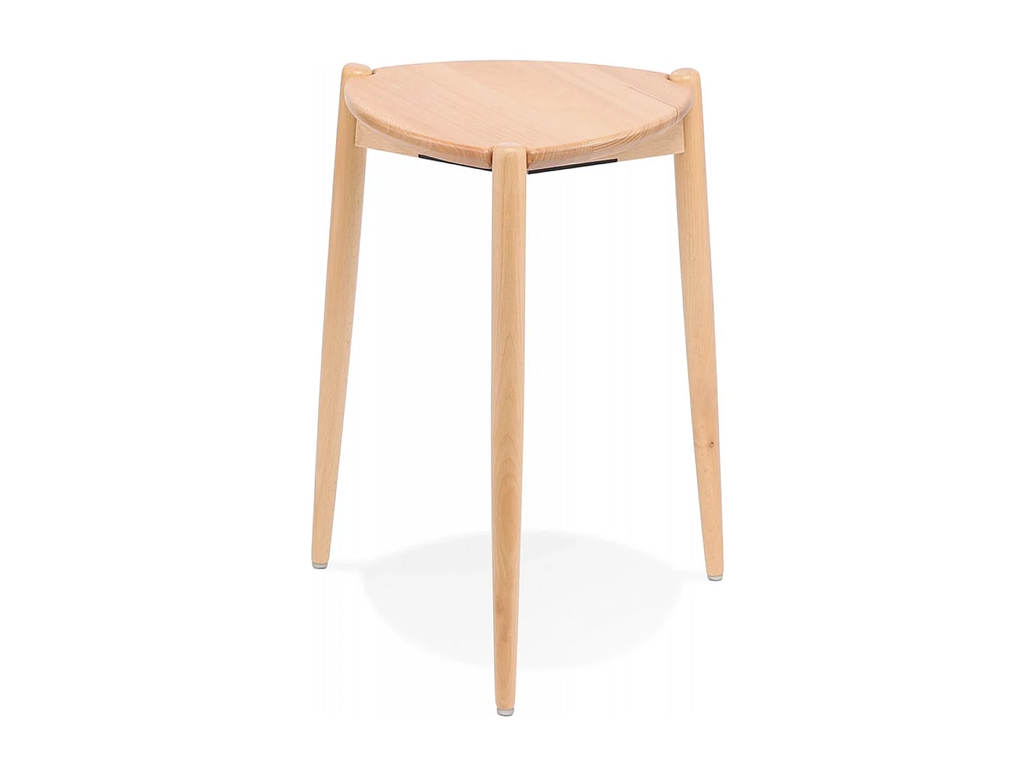 Stapelbarer niedriger Hocker - PINTADO - Beige - 36,5x39x44,5 cm