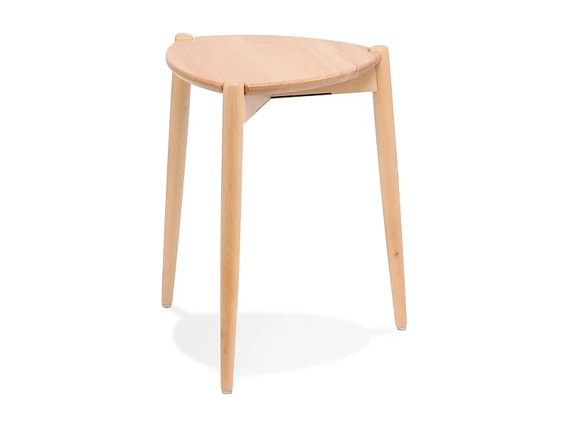 Stapelbarer niedriger Hocker - PINTADO - Beige - 36,5x39x44,5 cm