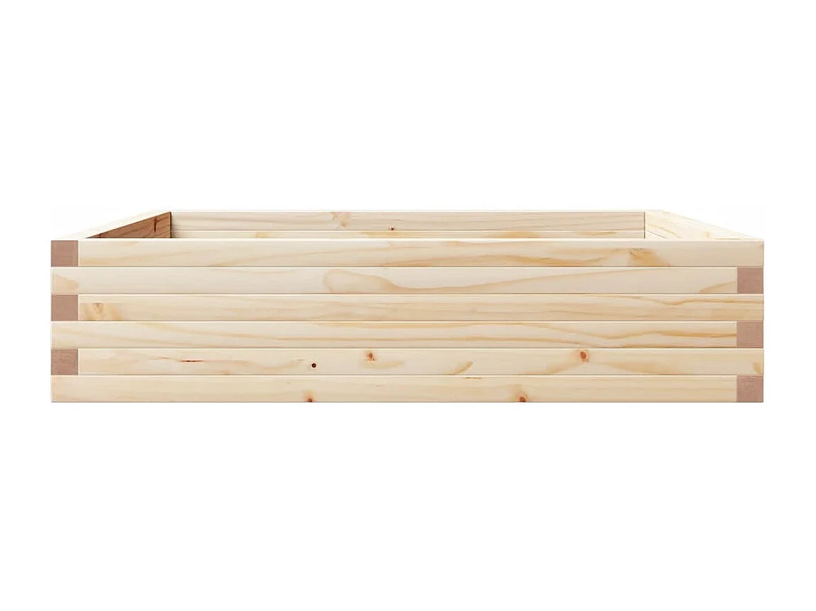 Jardinière 100x100x23 cm bois de pin massif