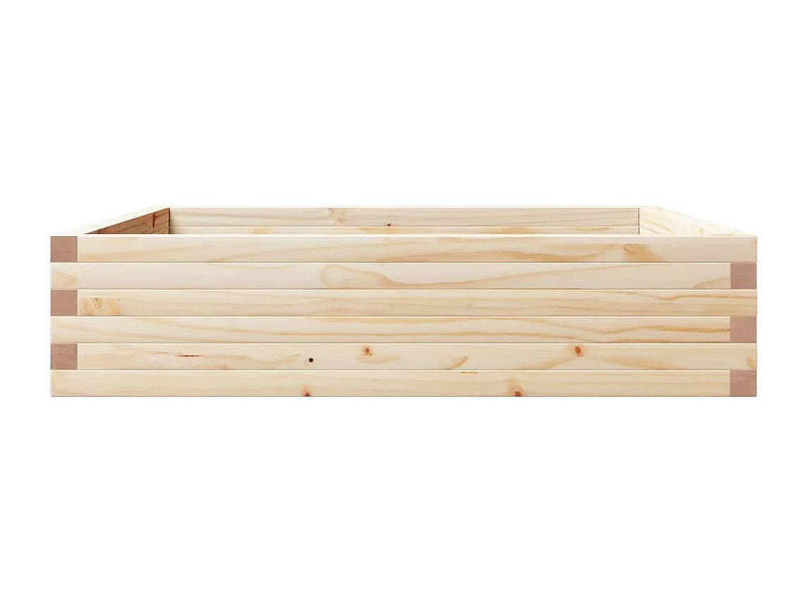 Jardinière 100x100x23 cm bois de pin massif