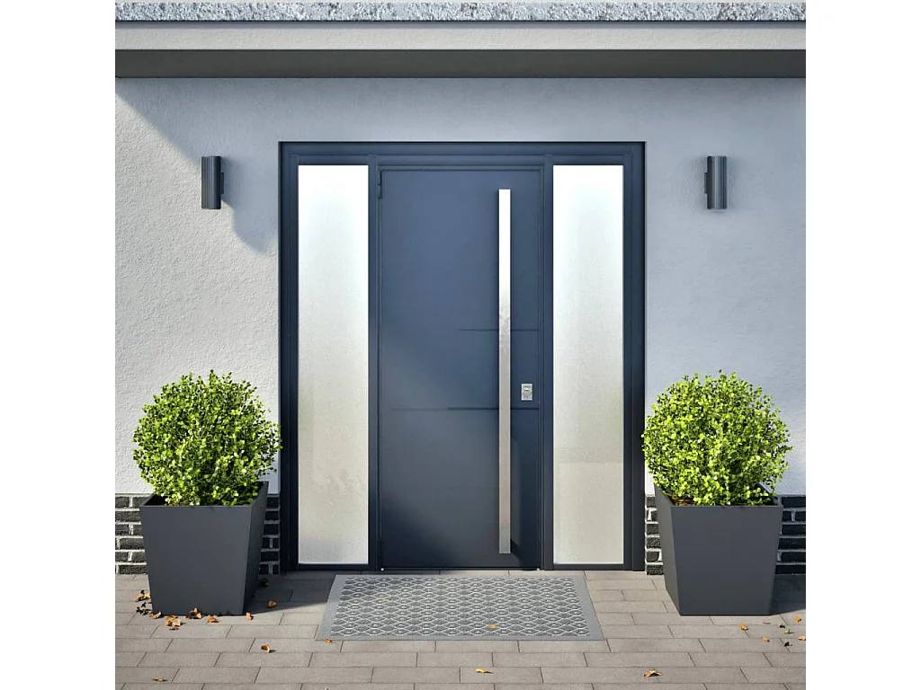 Jardinières 2 pcs anthracite 50x50x50 cm acier