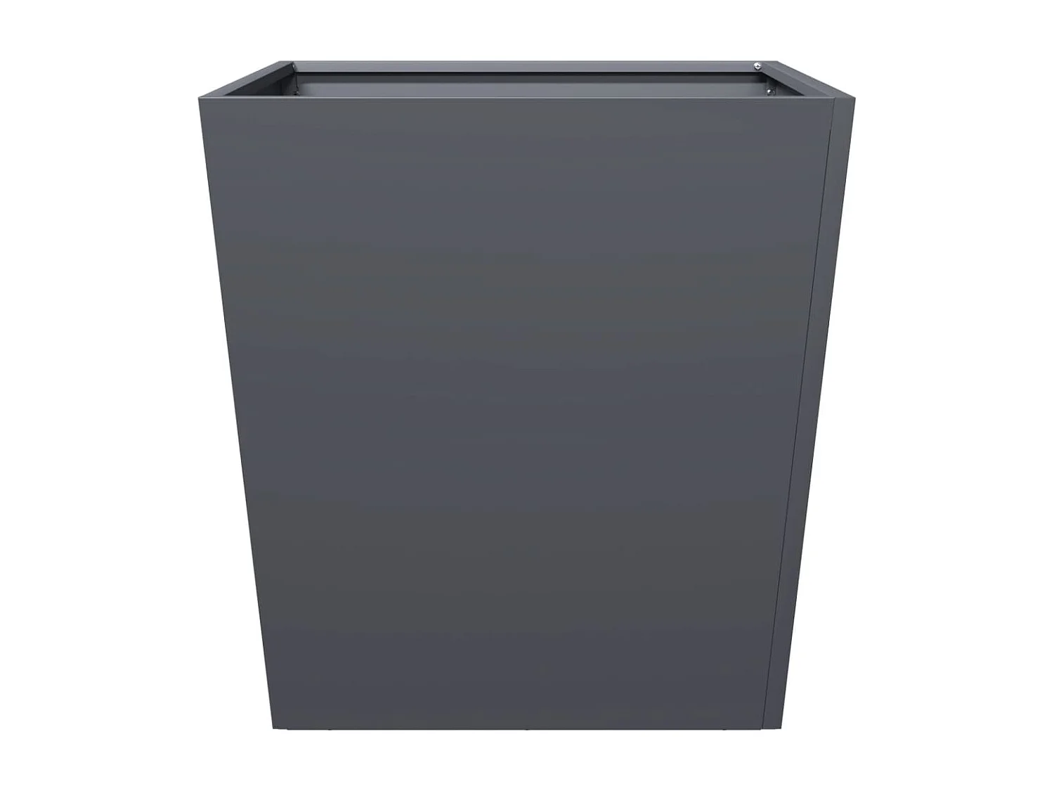 Jardinières 2 pcs anthracite 50x50x50 cm acier