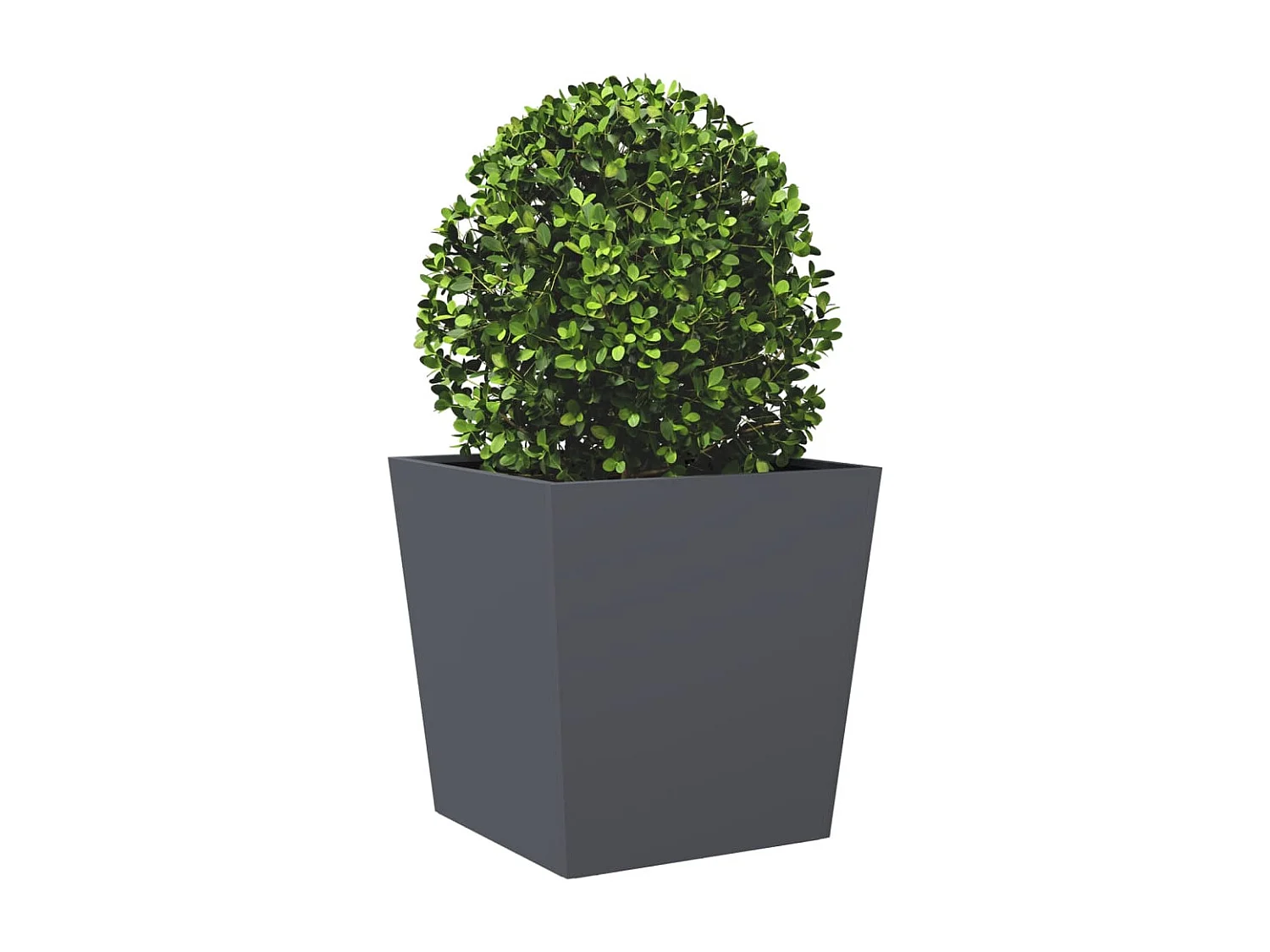 Jardinières 2 pcs anthracite 50x50x50 cm acier