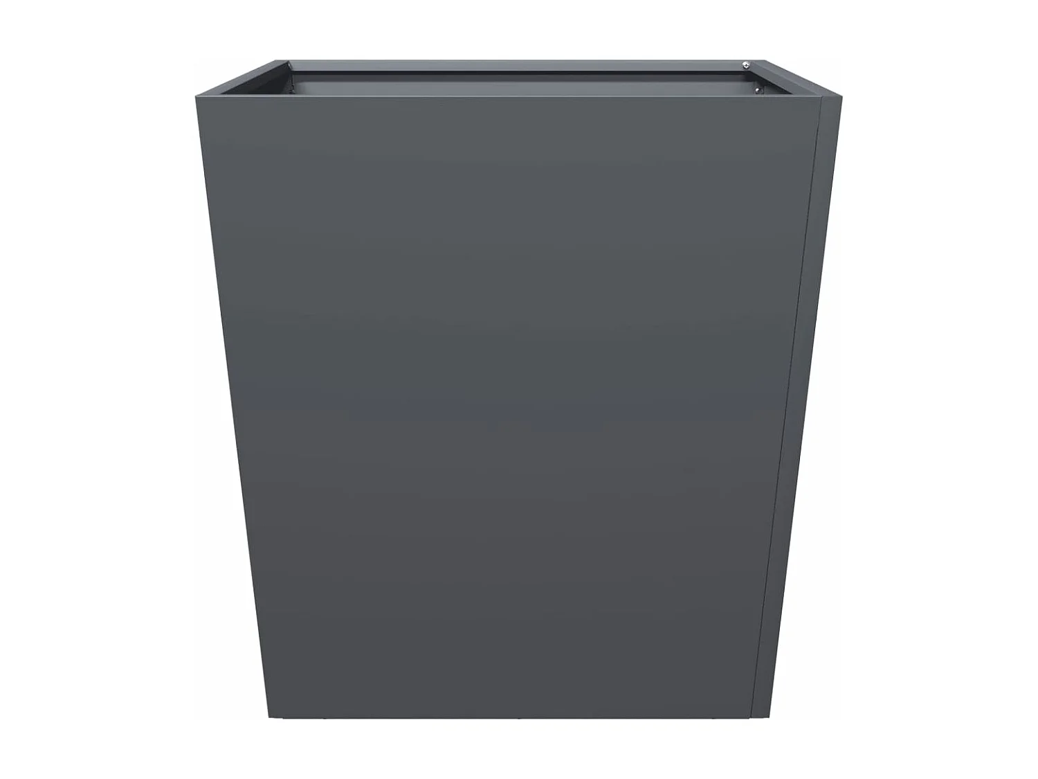 Jardinières 2 pcs anthracite 50x50x50 cm acier