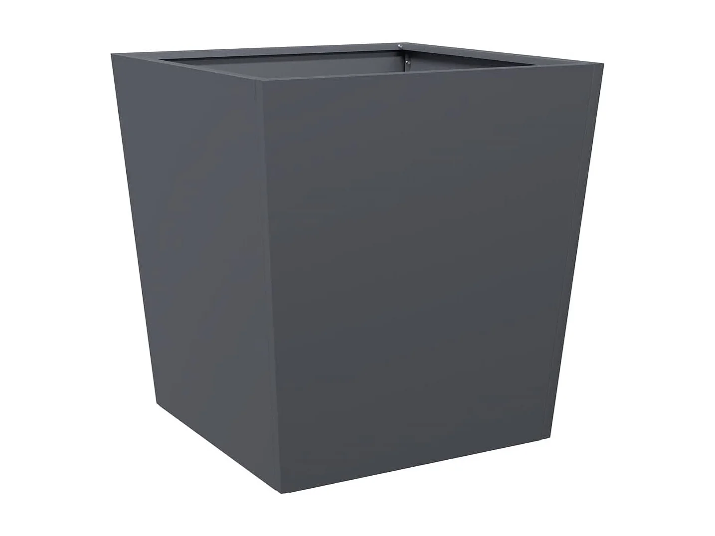 Jardinières 2 pcs anthracite 50x50x50 cm acier