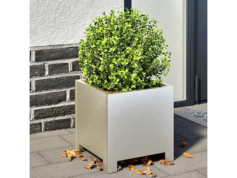 Jardinière 30x30x30 cm acier inoxydable