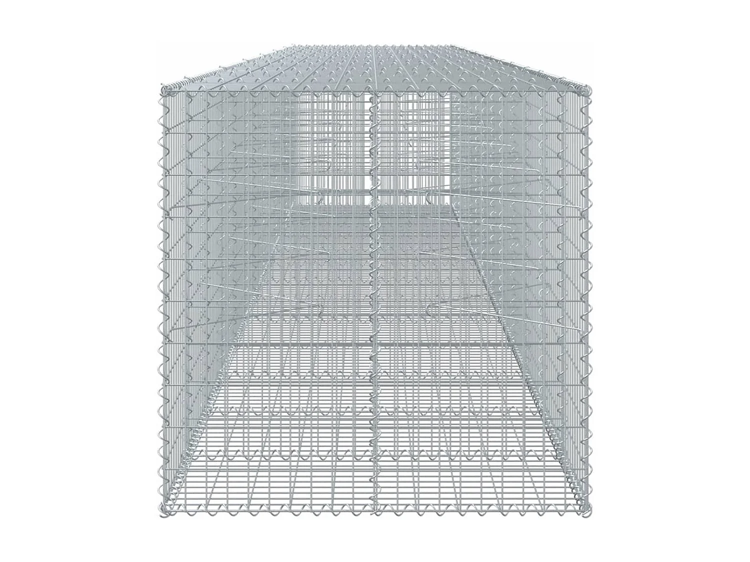 Cesta de gaviones con cubierta hierro galvanizado 650x100x100cm