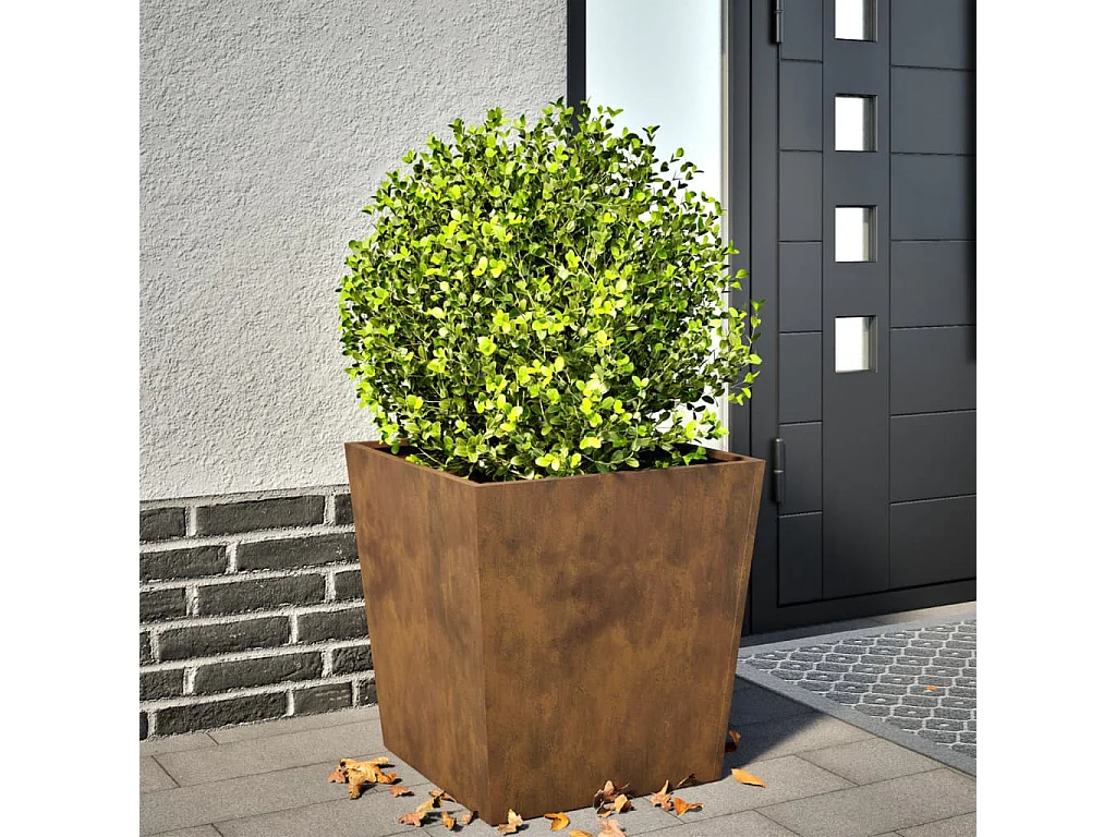 Fioriera da Giardino 50x50x50 cm in Acciaio Corten