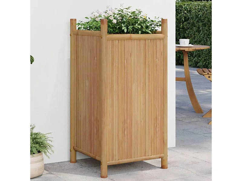 Jardinière 40x40x80 cm bambou