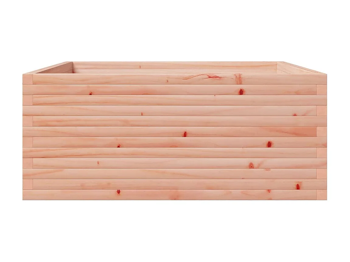 Vaso/floreira de jardim 110x110x49,5 cm madeira douglas maciça