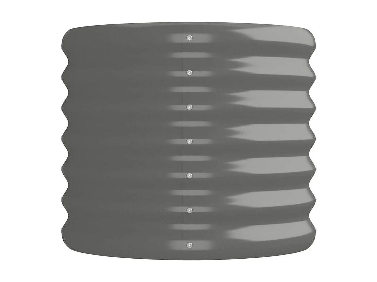 Letto Giardino Acciaio Verniciato a Polvere 152x40x36 cm Grigio