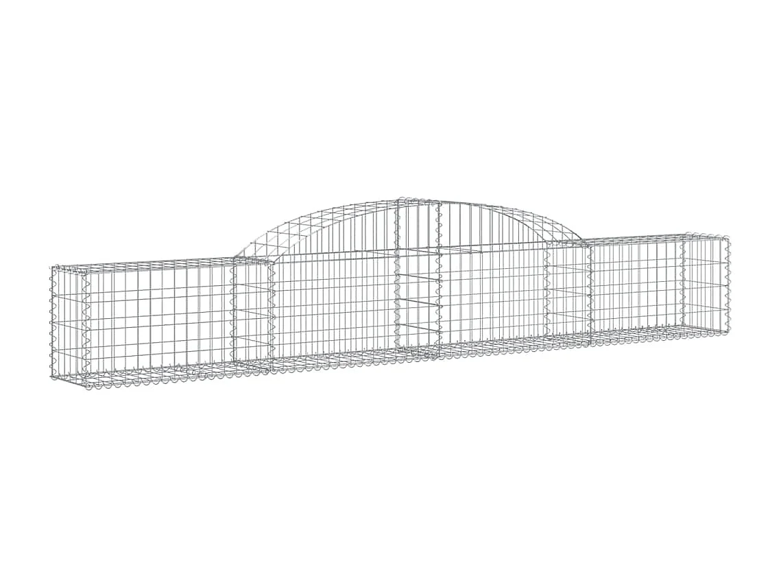 Paniers à gabions arqués 20 pcs 300x30x40/60 cm fer galvanisé