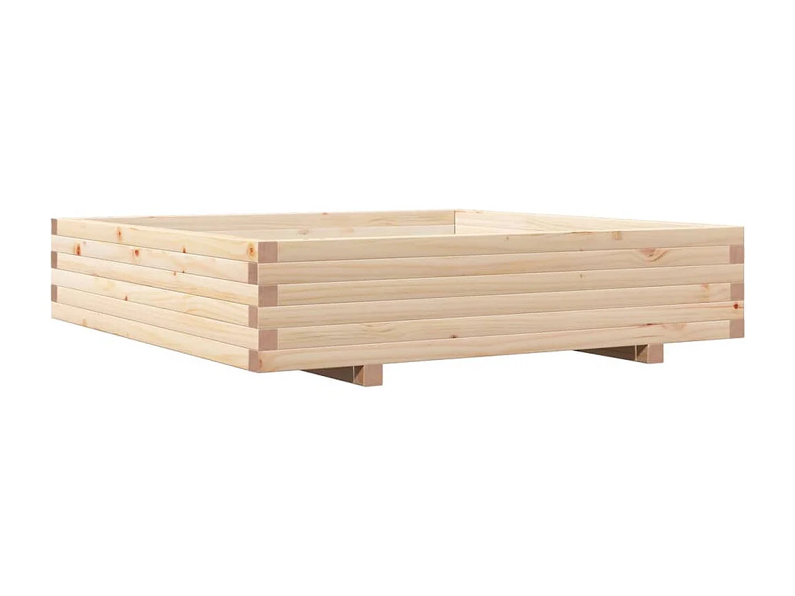 Plantenbak 110x110x26,5 cm massief grenenhout