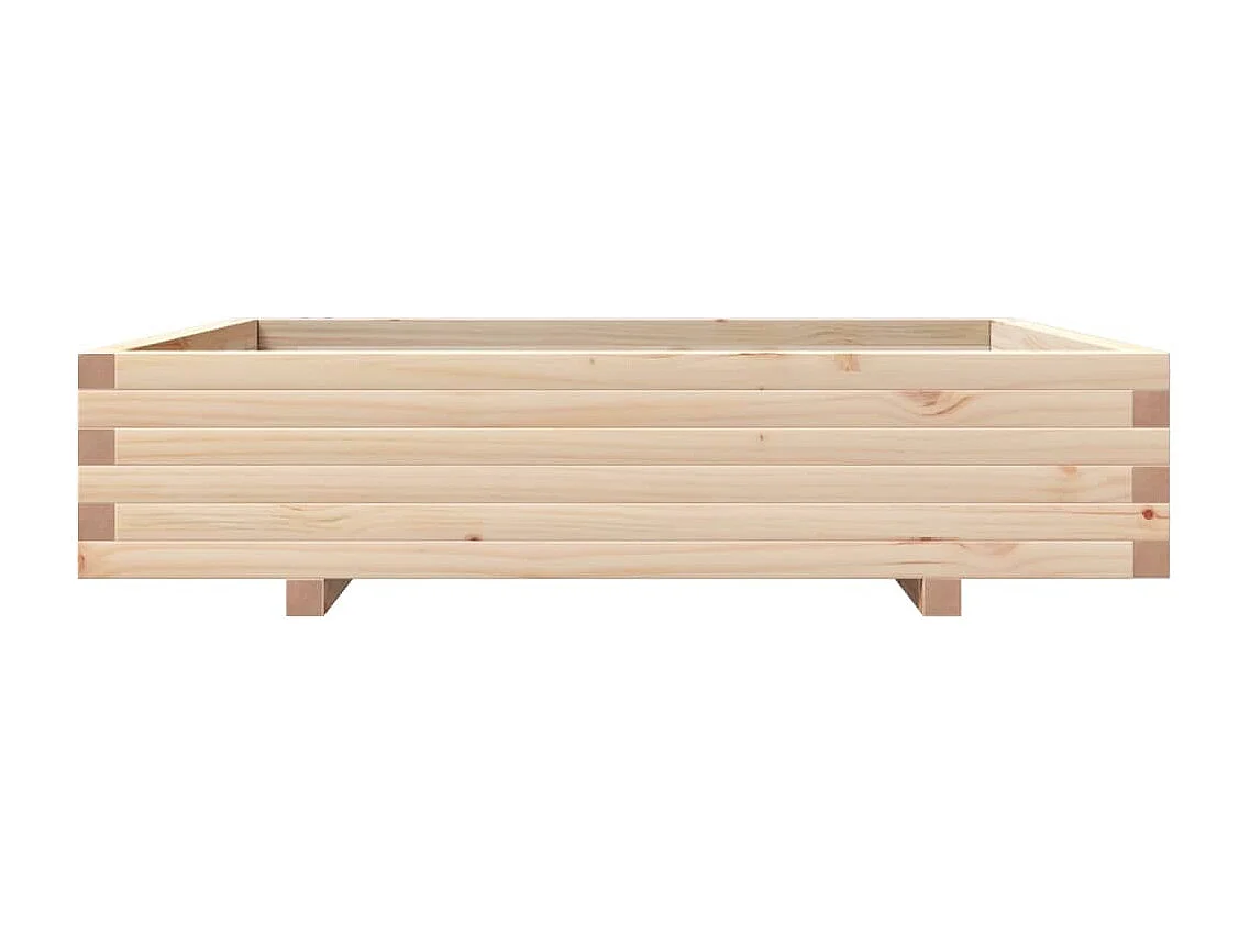 Jardinière 110x110x26,5 cm bois de pin massif