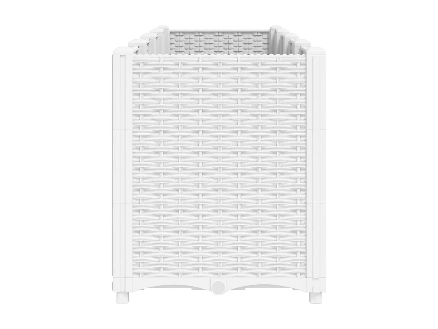 Jardinière blanc 160x40x53 cm polypropylène