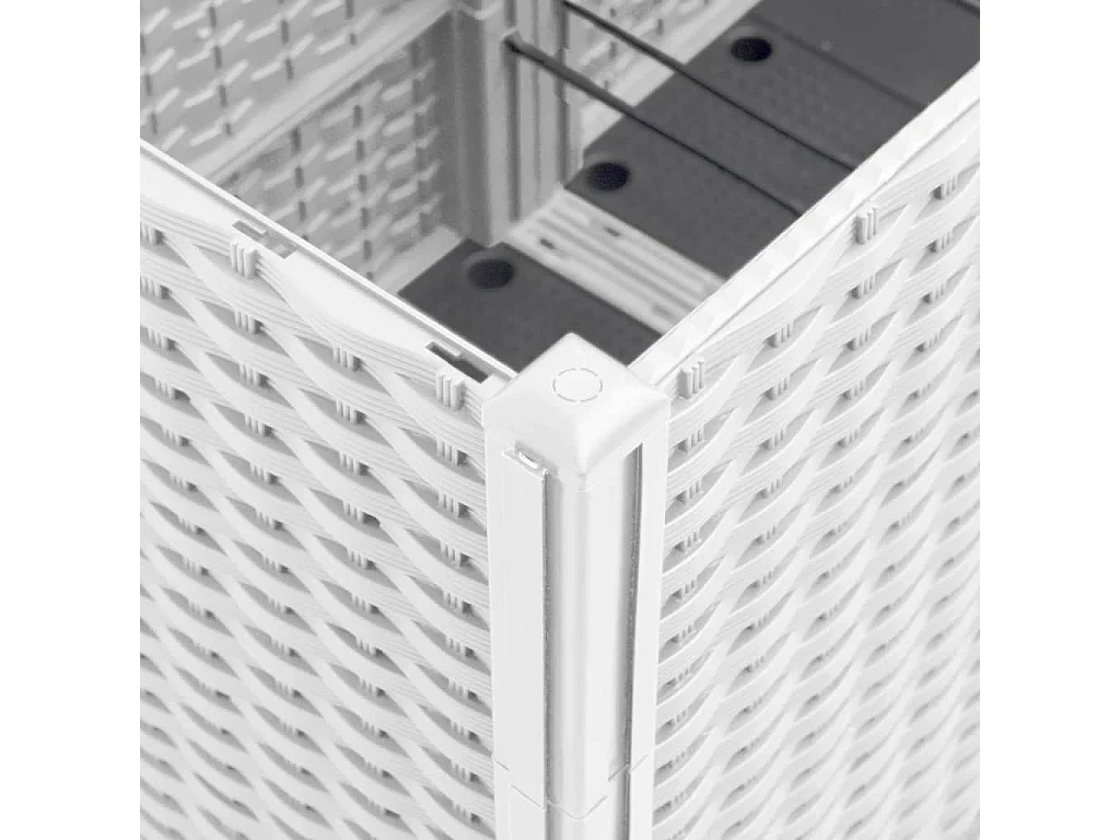 Jardinière blanc 160x40x53 cm polypropylène