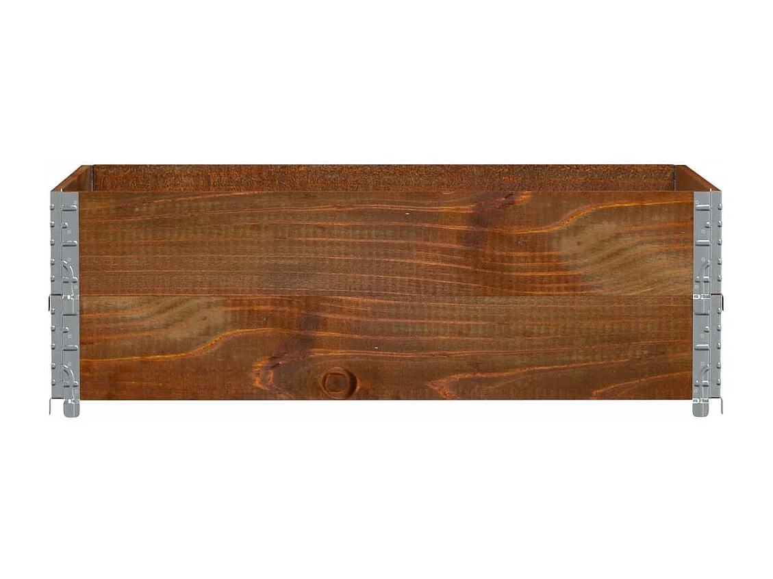 Pflanzkasten Braun 120x80 cm Massivholz Kiefer