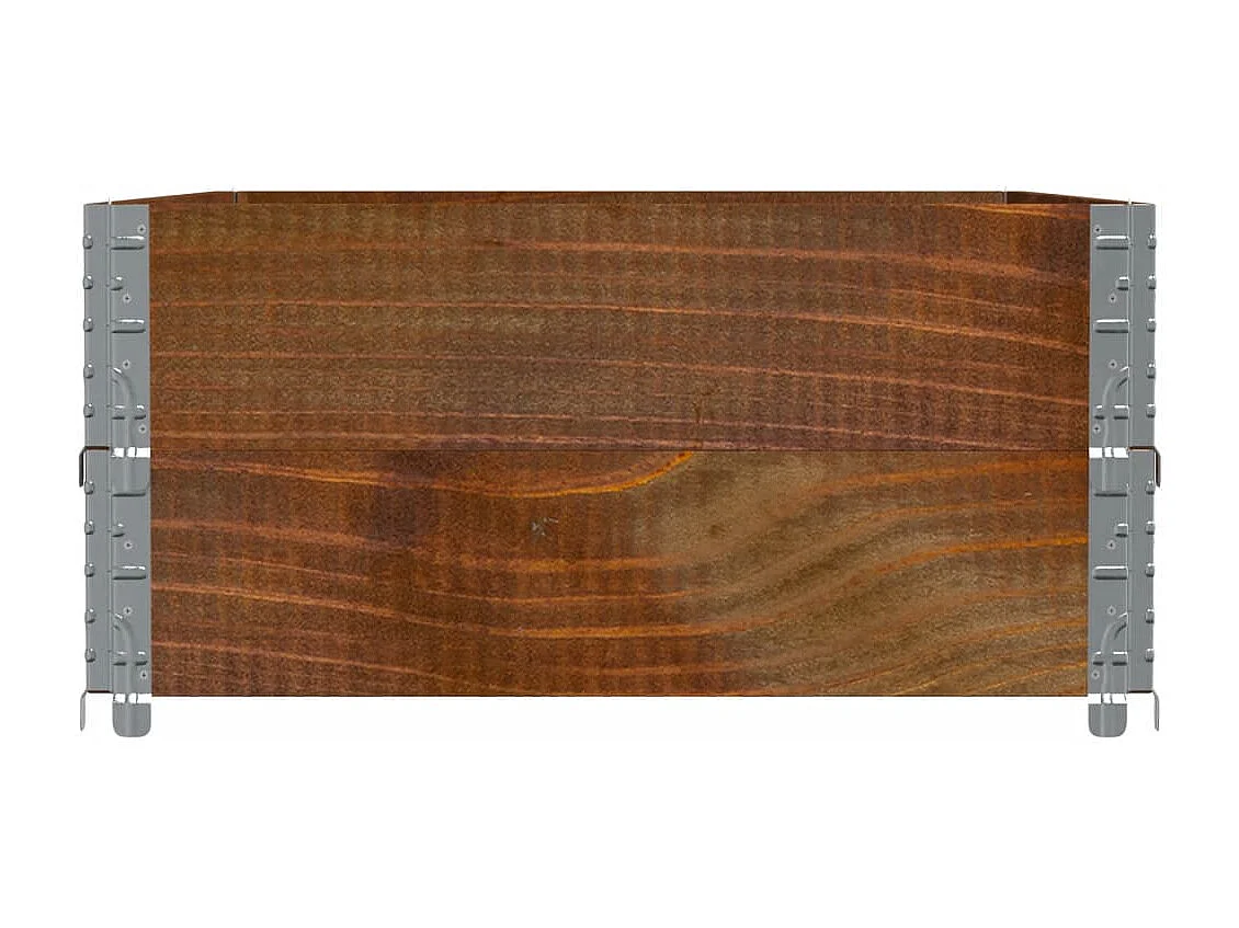 Pflanzkasten Braun 120x80 cm Massivholz Kiefer