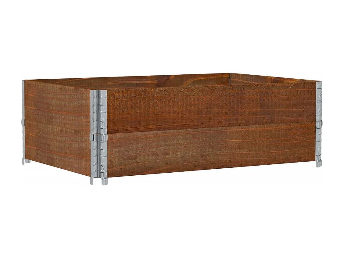 Pflanzkasten Braun 120x80 cm Massivholz Kiefer