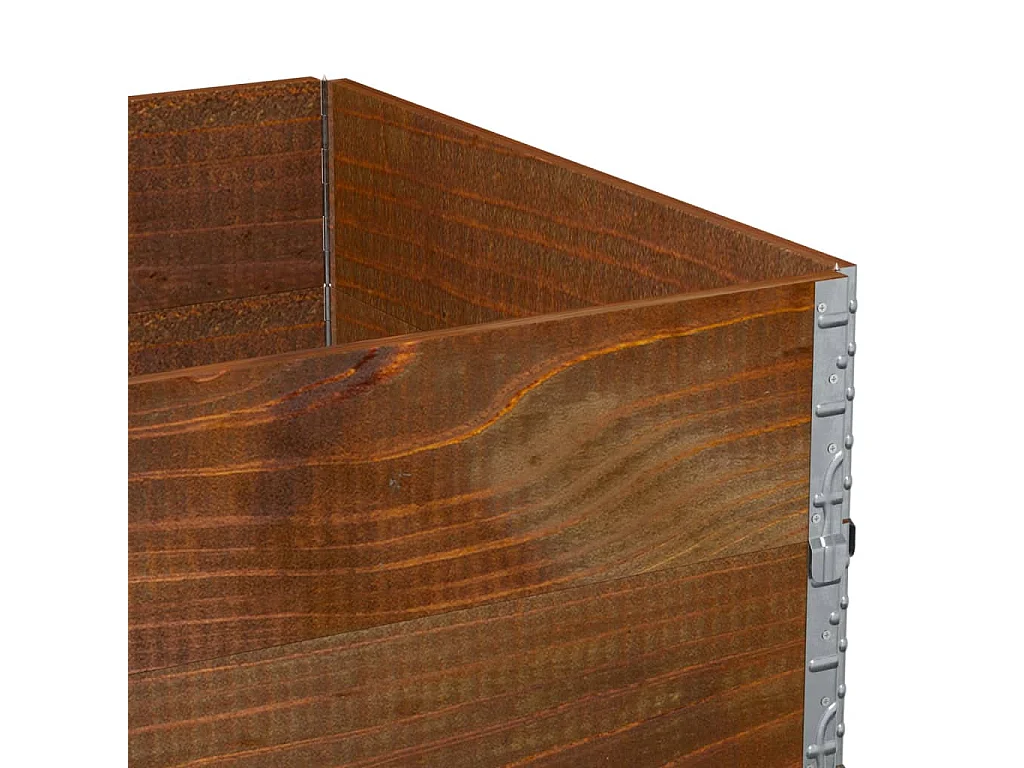 Pflanzkasten Braun 120x80 cm Massivholz Kiefer