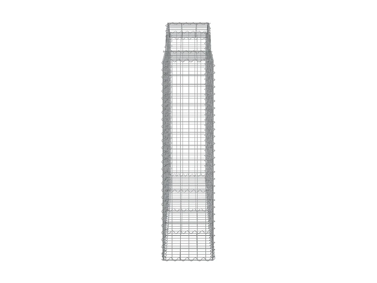 Paniers à gabions arqués 30 pcs 200x50x160/180 cm Fer galvanisé