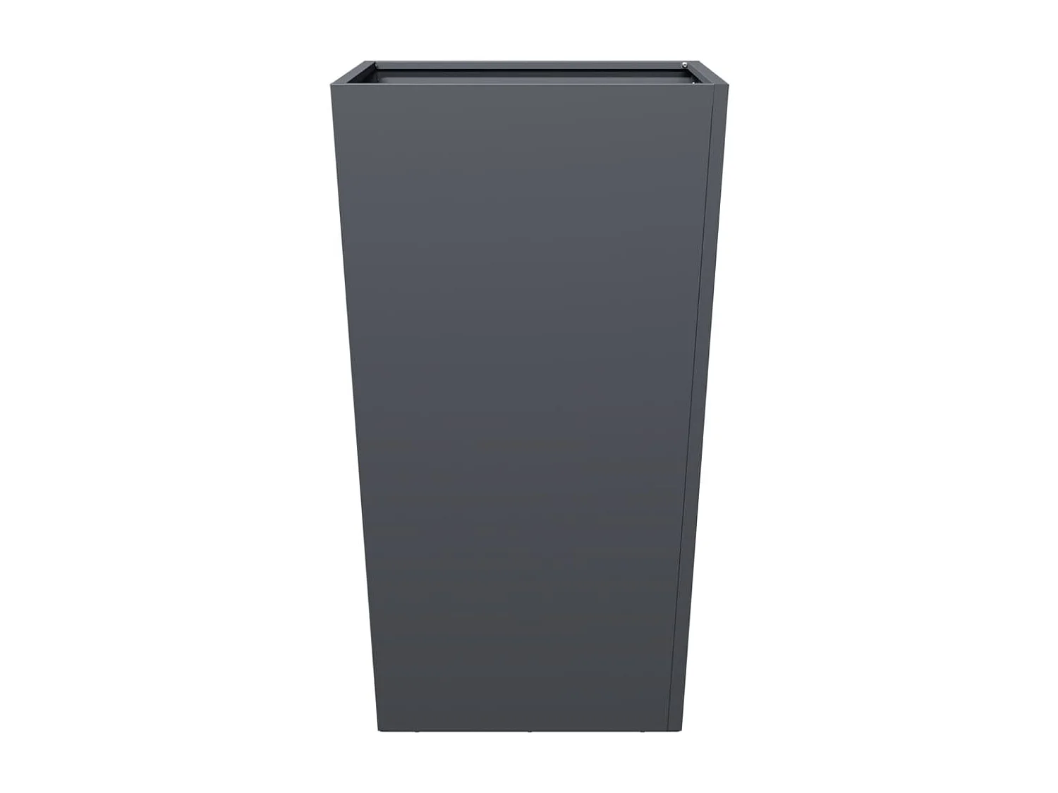 Jardinières 2 pcs anthracite 45x45x75 cm acier