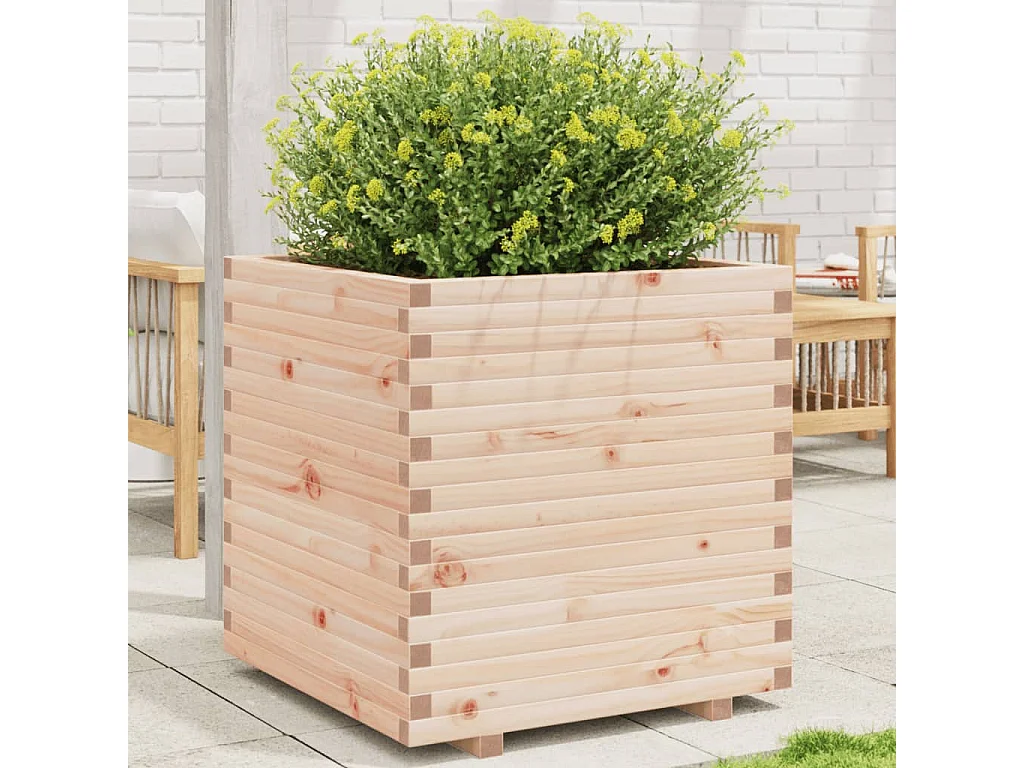 Pflanzkübel 70x70x72,5 cm Massivholz Kiefer
