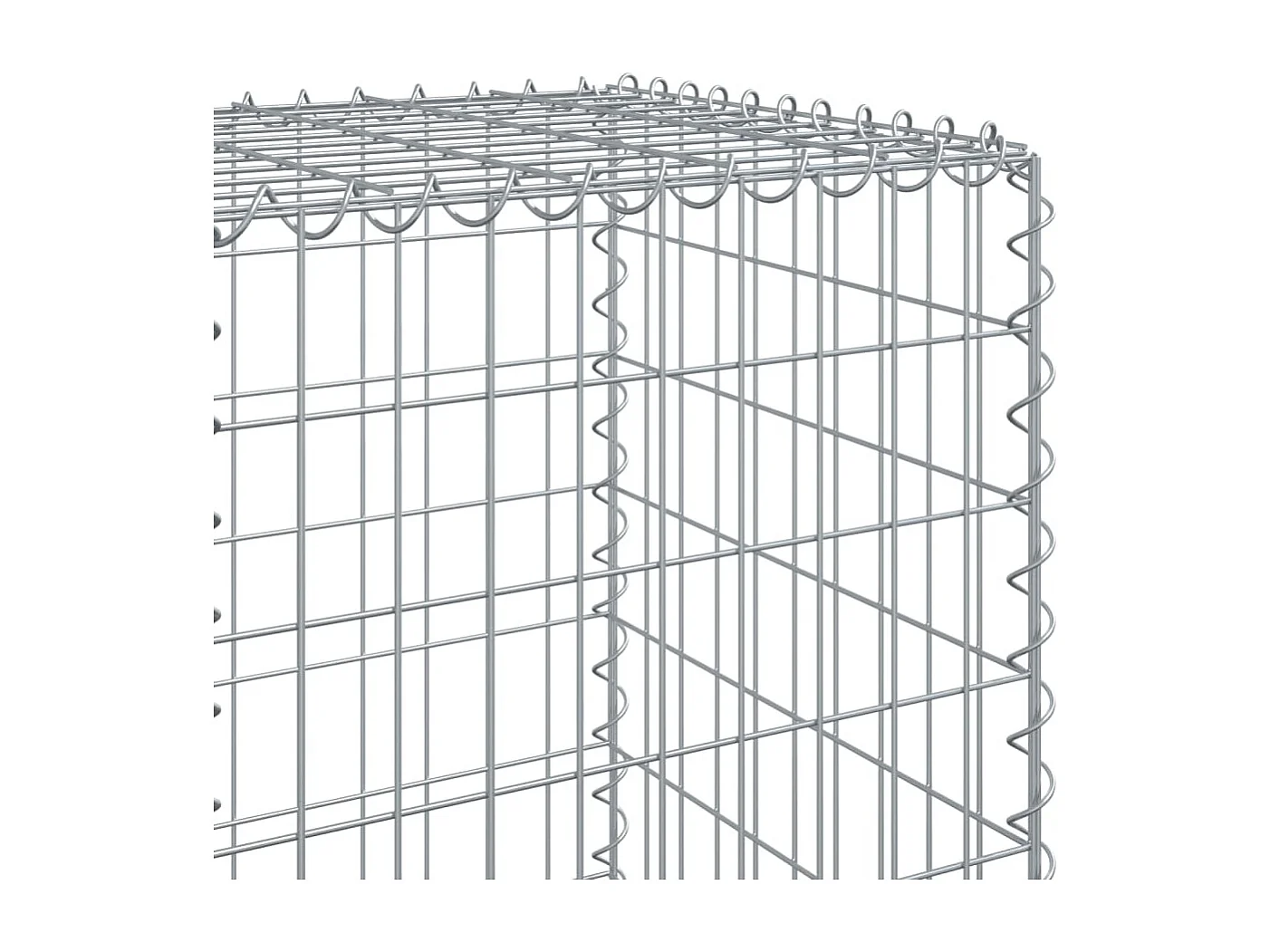 Cesta de gaviones con cubierta hierro galvanizado 1000x50x150cm