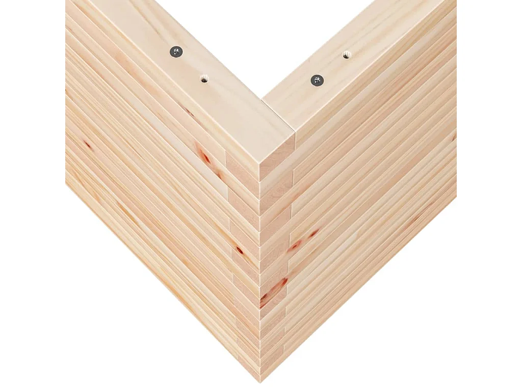 Jardinière 70x70x68,5 cm bois de pin massif