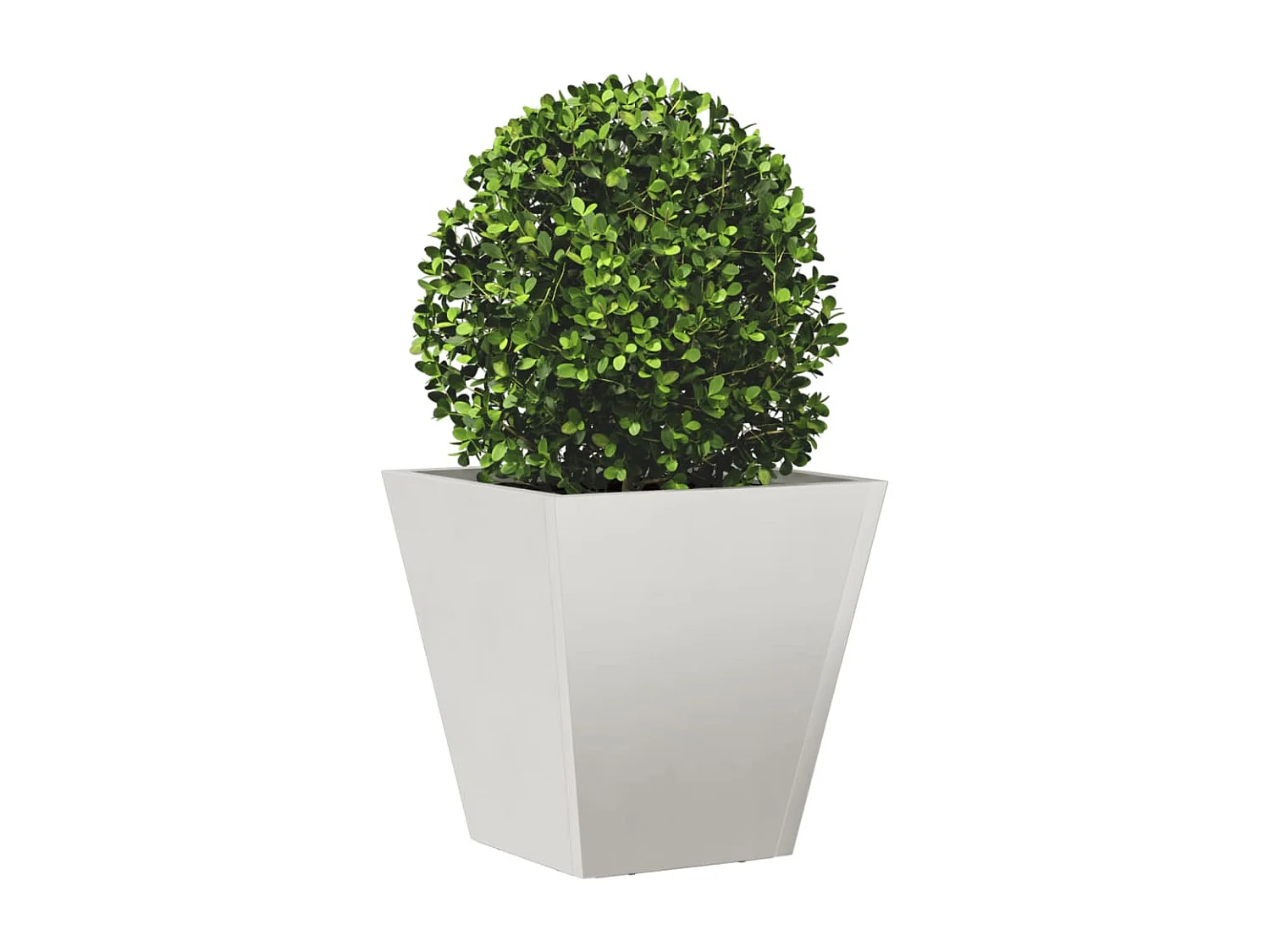 Vaso/floreira de jardim 30x30x30 cm aço inoxidável