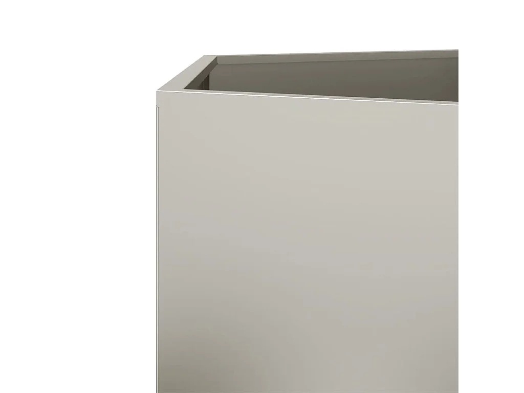 Jardinières 2 pcs hexagone 46x40x45 cm acier corten