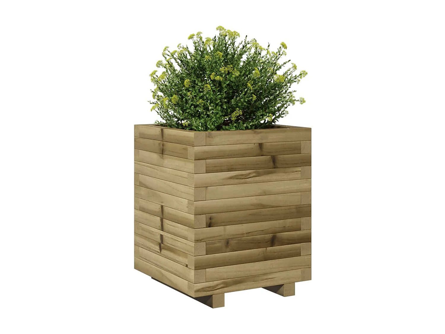 Fioriera da Giardino 40x40x49,5 cm in Legno di Pino Impregnato