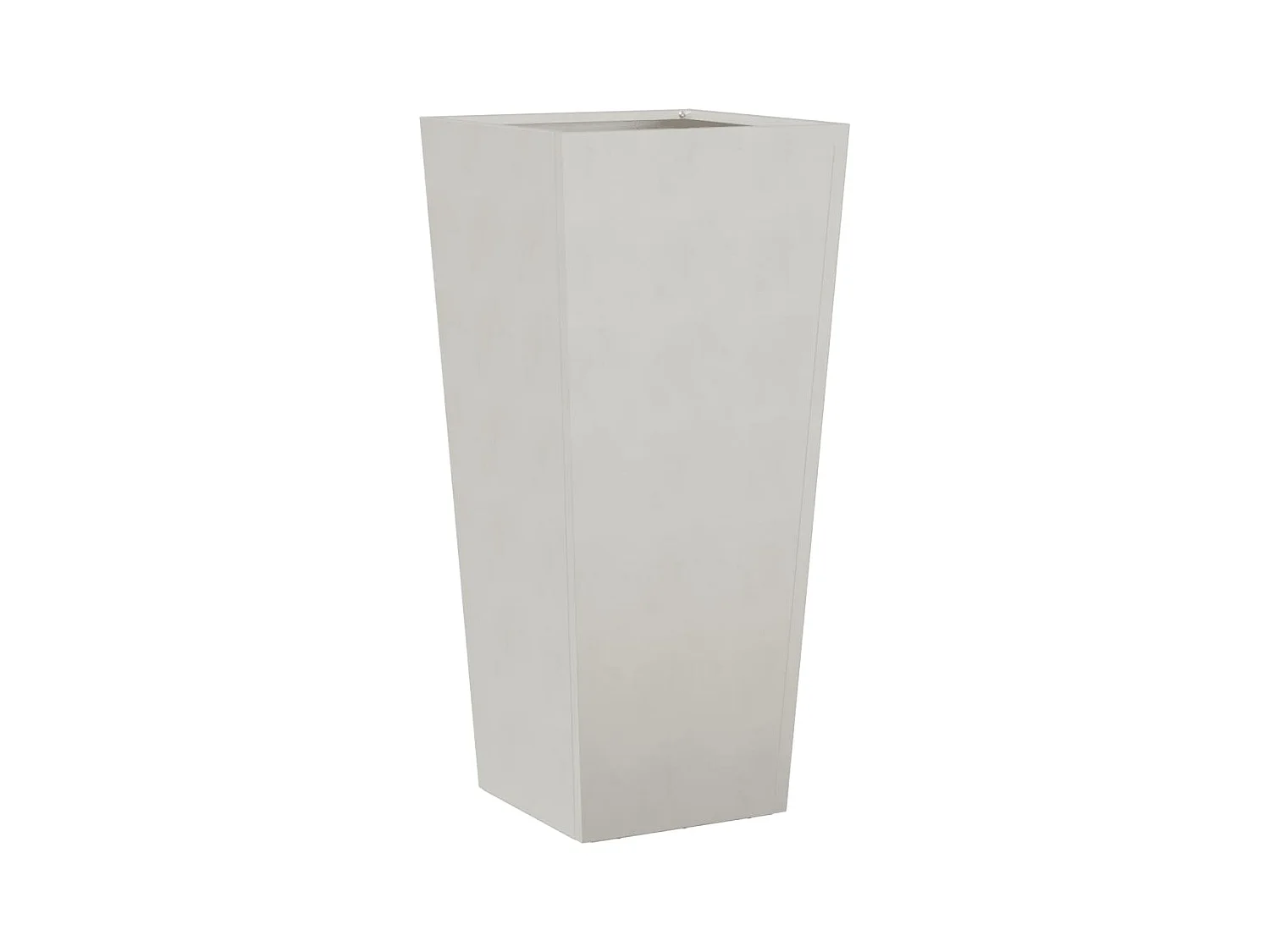 Vaso/floreira de jardim 2 pcs 35x35x75 cm aço inoxidável