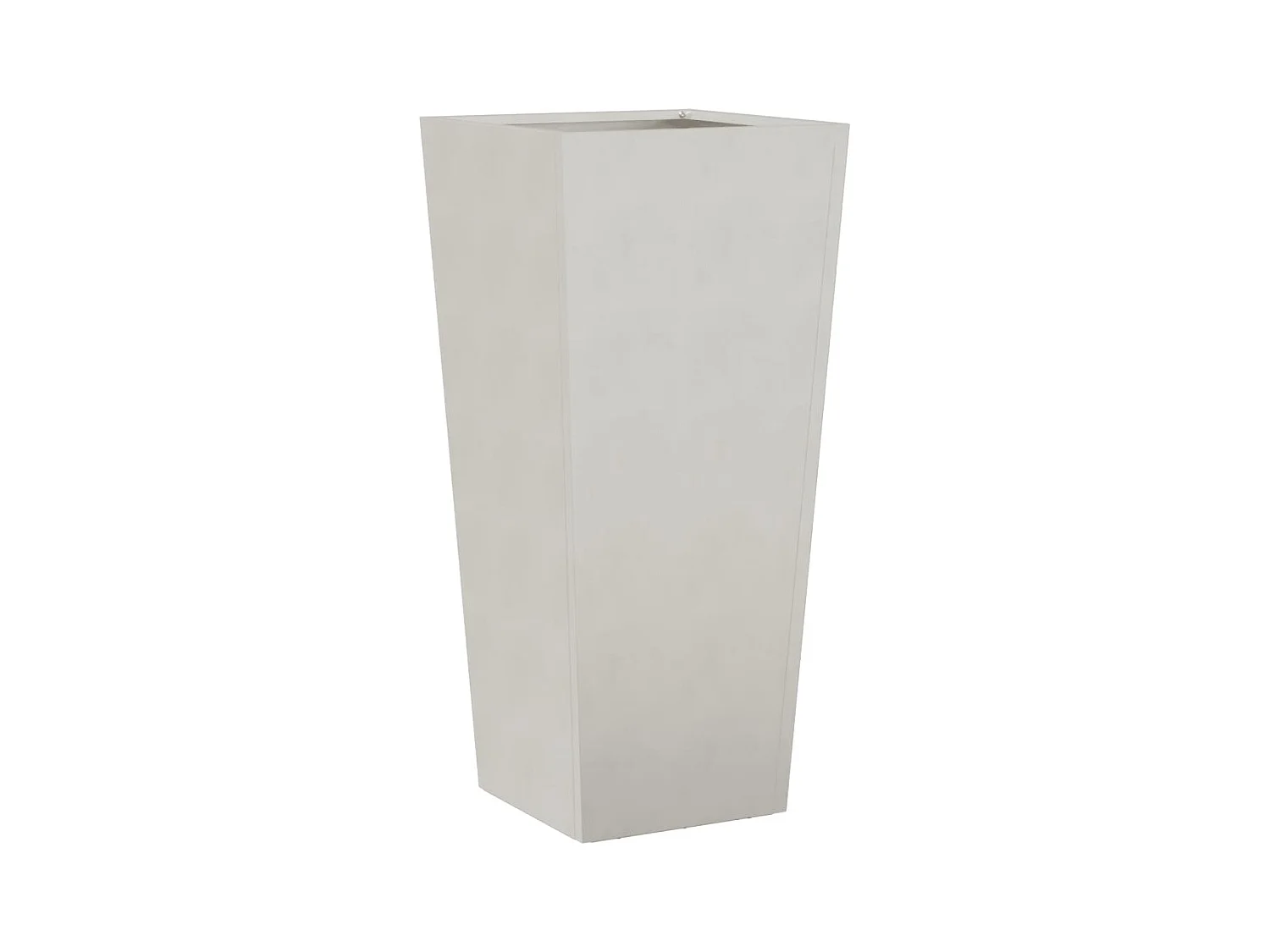 Vaso/floreira de jardim 2 pcs 35x35x75 cm aço inoxidável