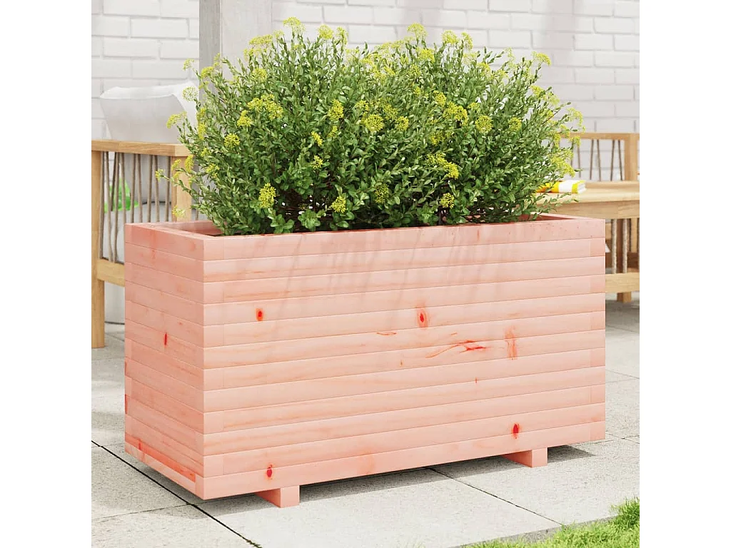 Jardinière 90x40x49,5 cm bois massif de douglas