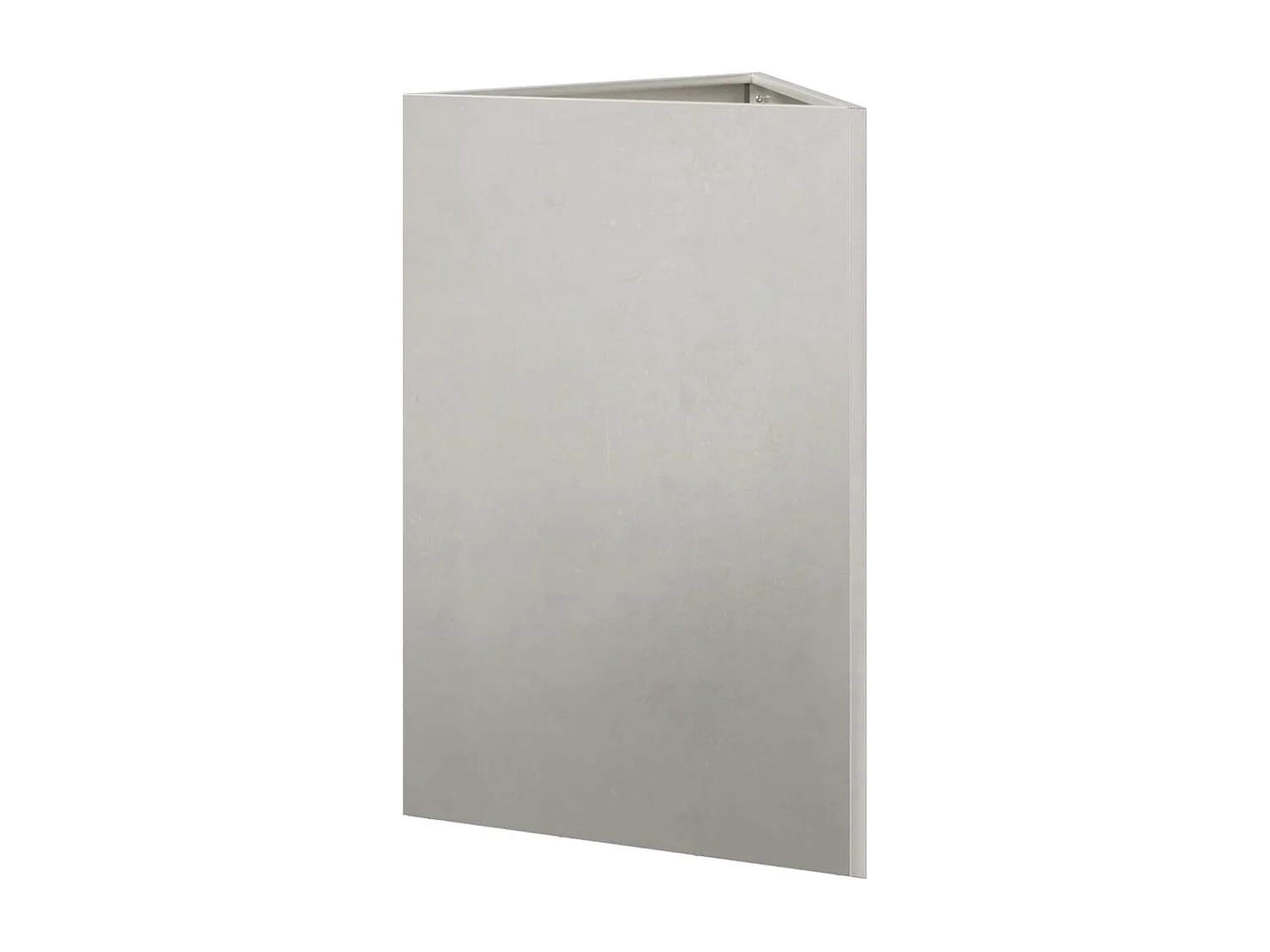 Vaso/floreira de jardim triangular 50x43x75 cm aço inoxidável