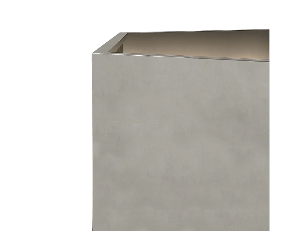 Jardinière hexagone 104x90x45 cm acier inoxydable