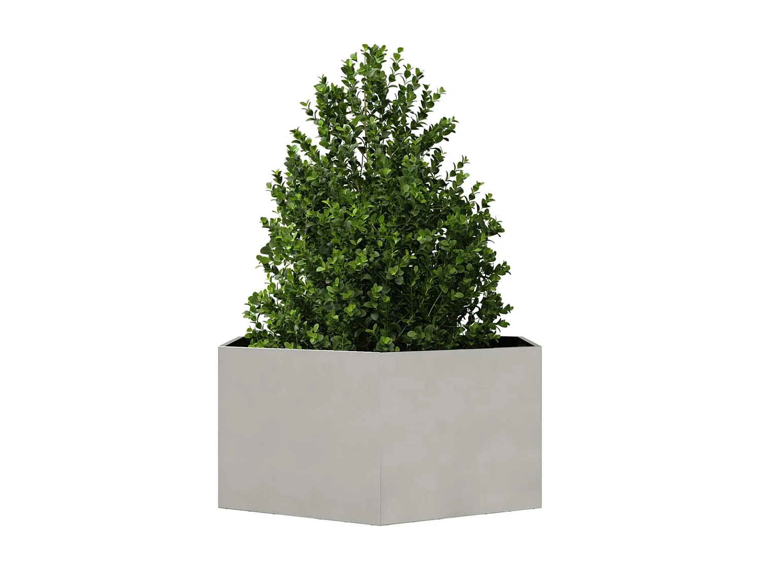 Jardinière hexagone 104x90x45 cm acier inoxydable