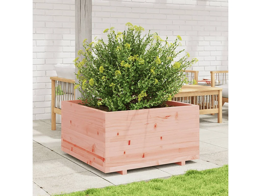 Jardinière 90x90x49,5 cm bois massif de douglas
