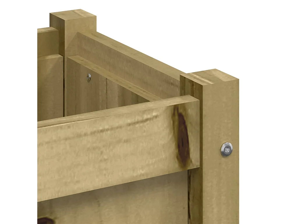 Fioriera da Giardino 31x31x31 cm in Legno di Pino Impregnato