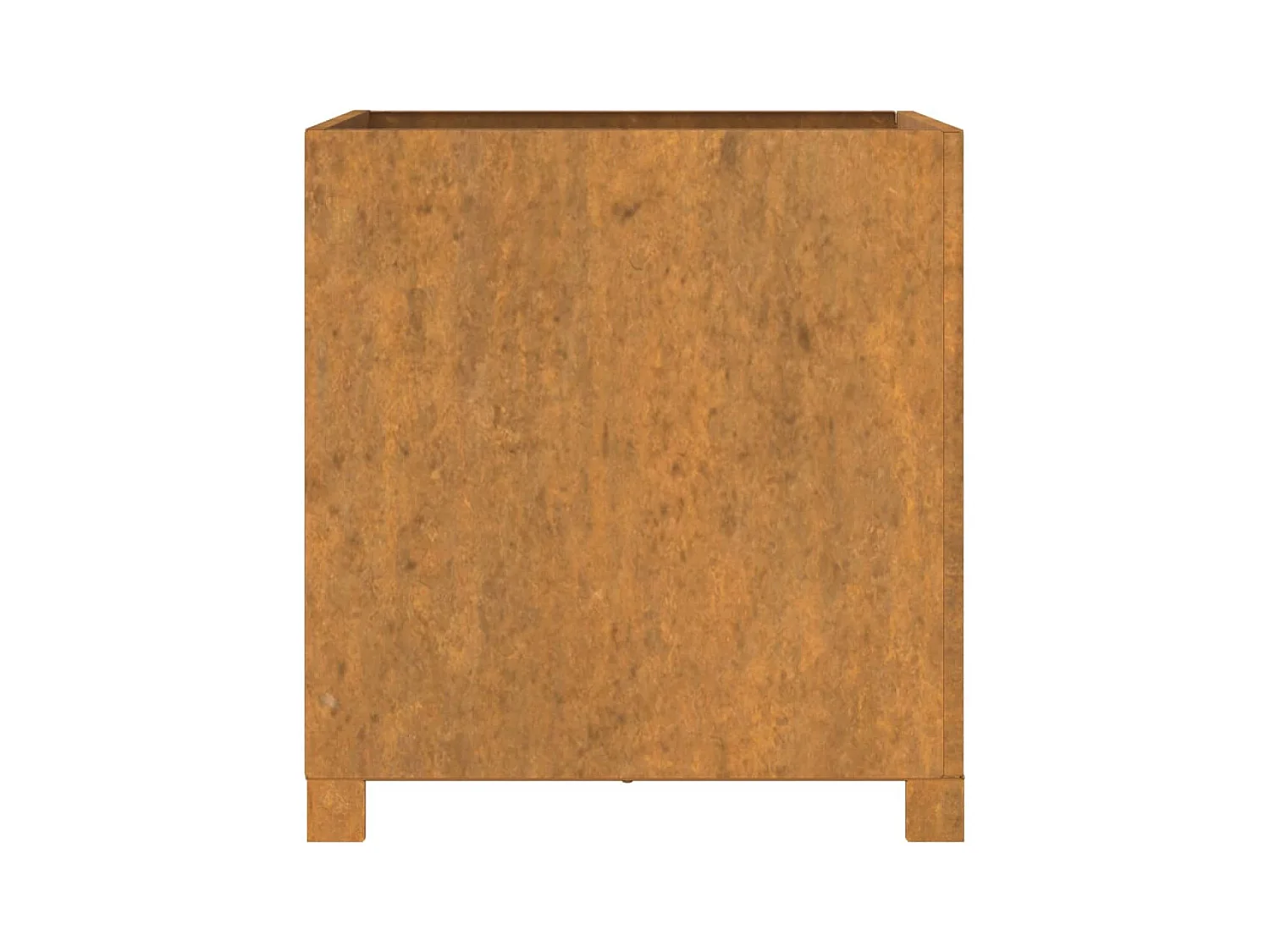 Plantenbak met poten roestig 49x47x50 cm cortenstaal