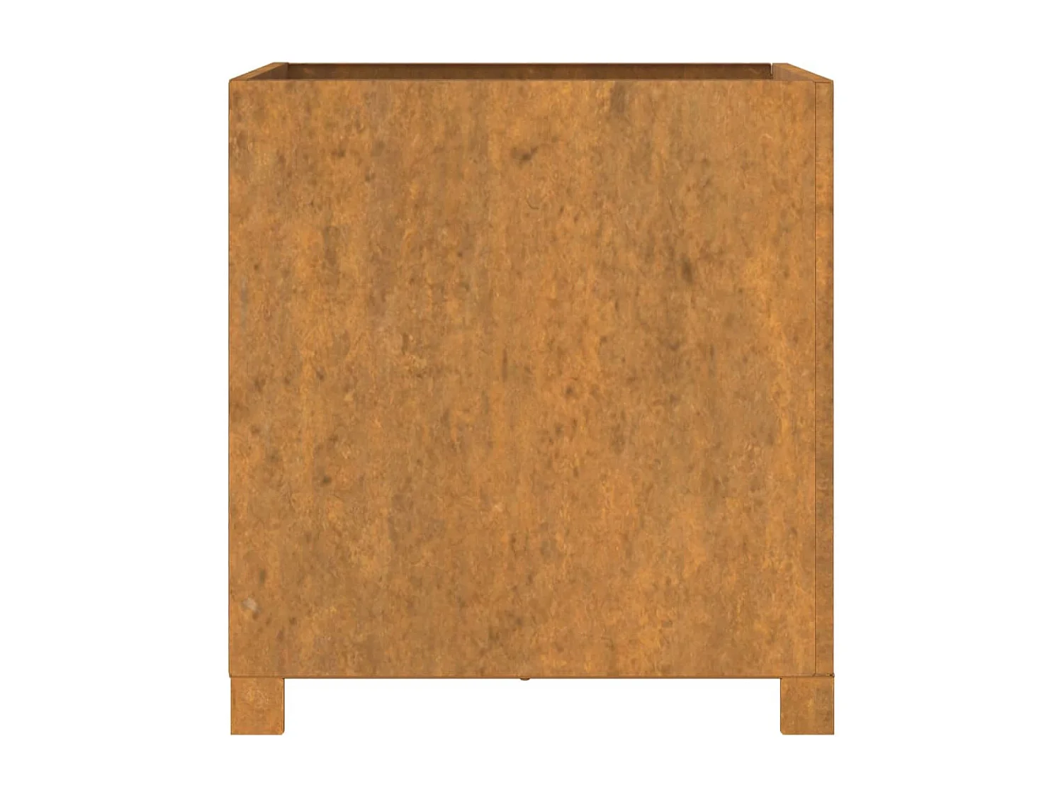 Jardinière avec pieds Rouillé 49x47x50 cm Acier corten